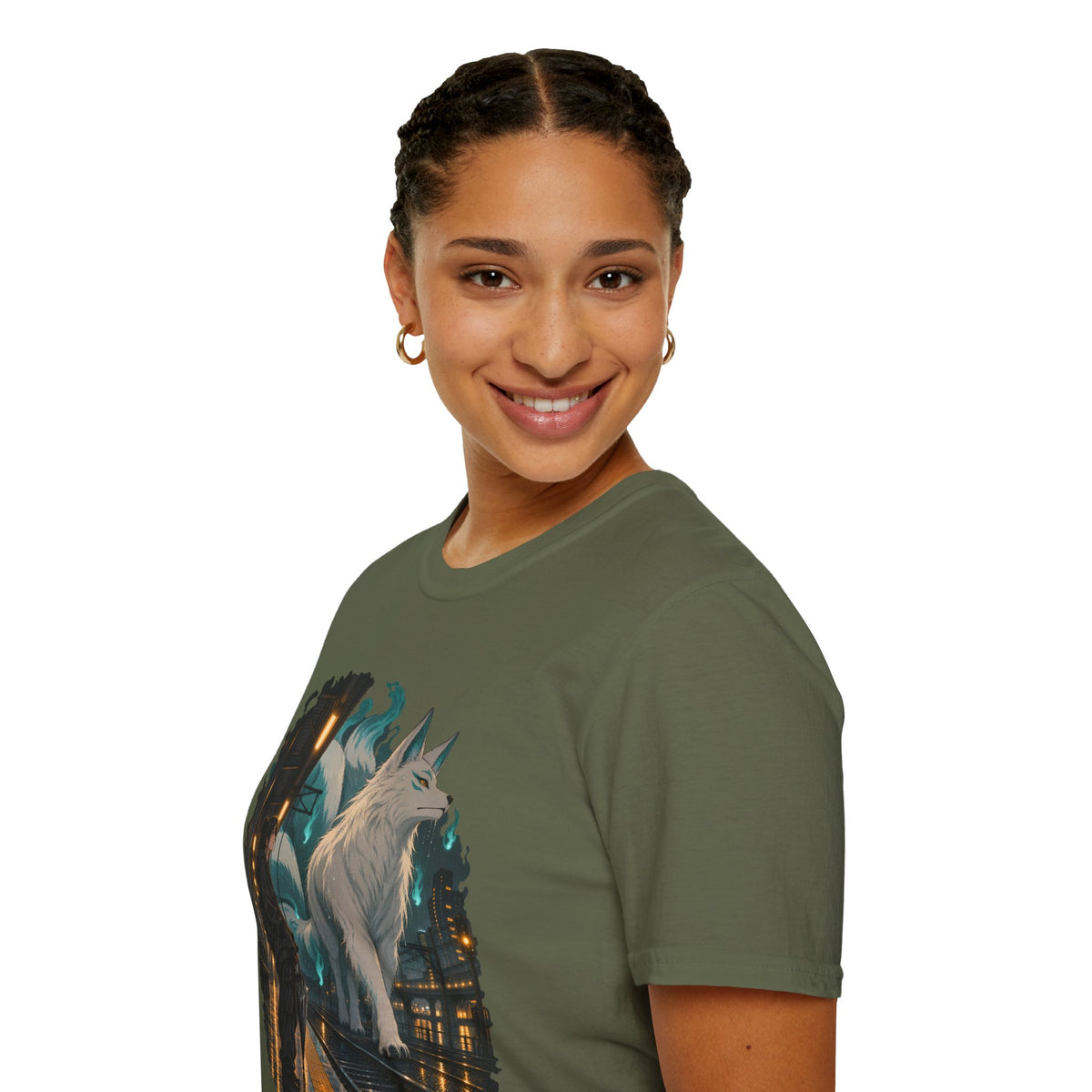 Wolf in the Rain | Last Train Home T-Shirt | Urban Nightscape Graphic Tee