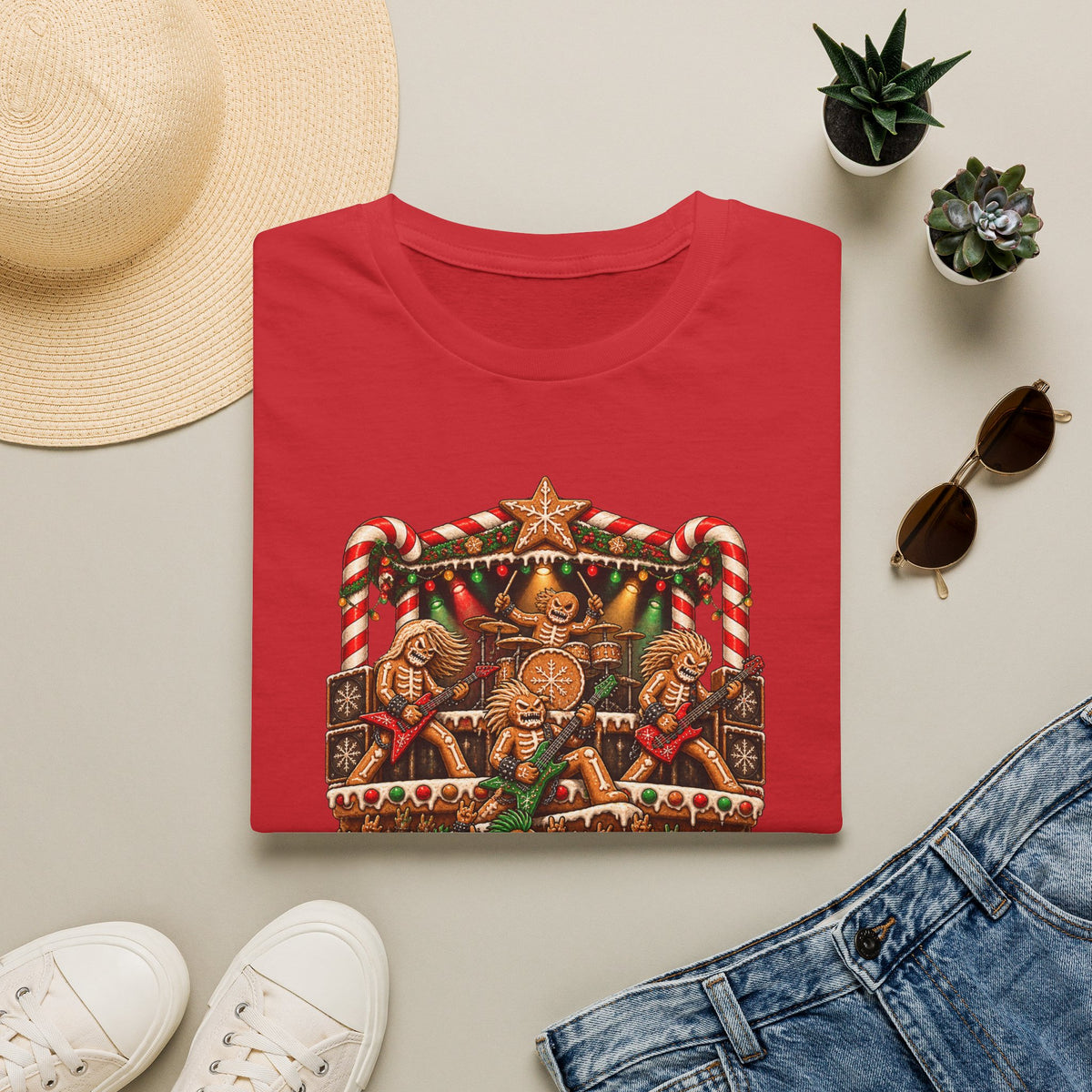 Gingerbread Headbangers | Christmas T-Shirt