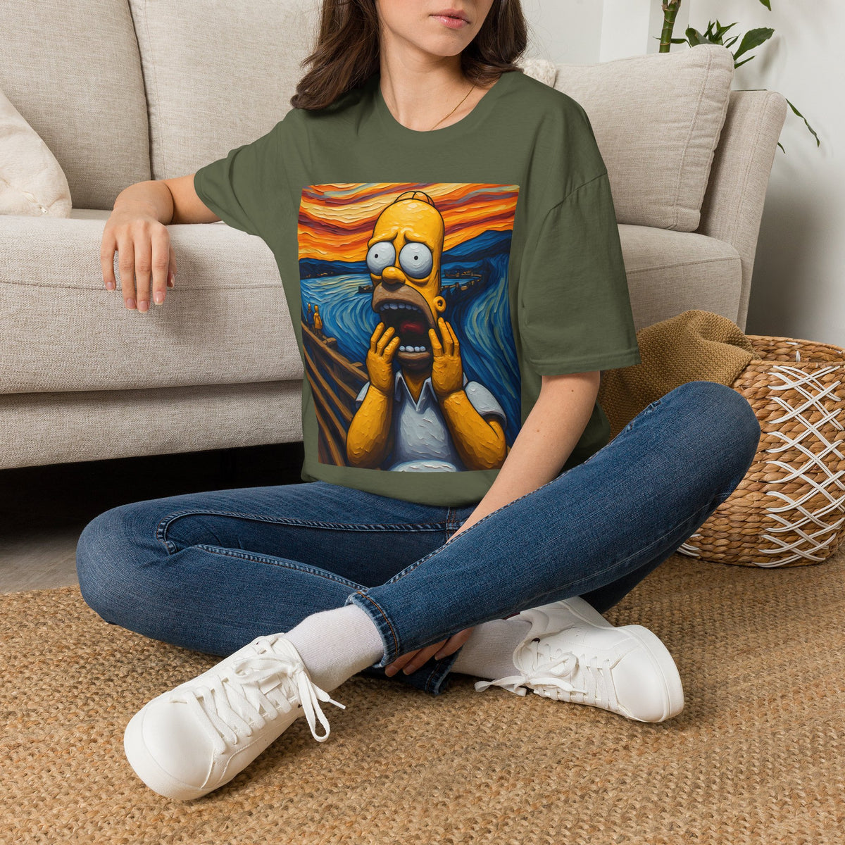 Homer Scream T-Shirt — Parody Pop Art Graphic Tee