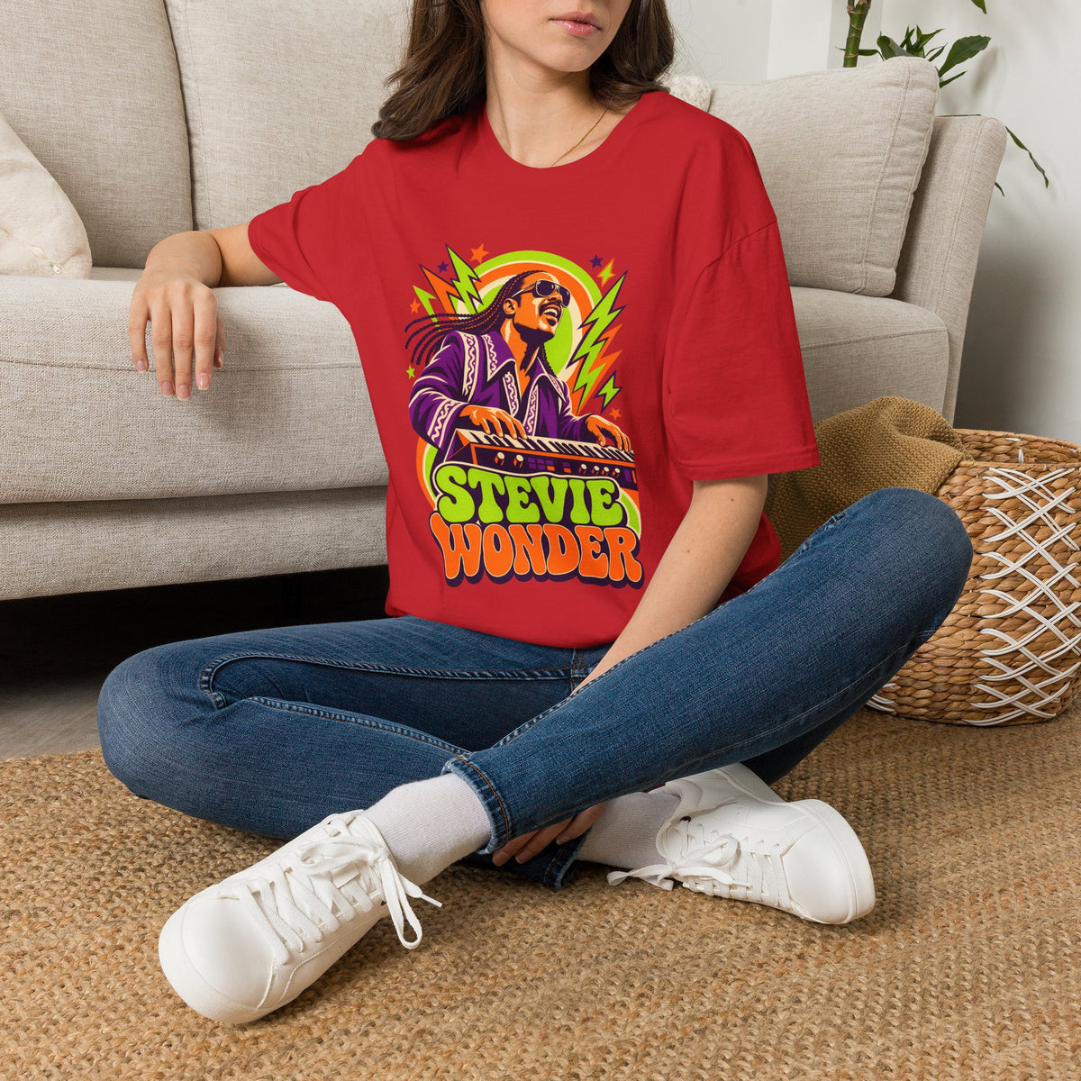 Retro Music Legend Stevie Wonder Graphic Tee