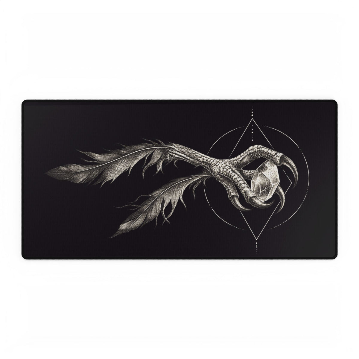 Gothic Raven Claw | Dark Feathers Gaming Mouse Pad