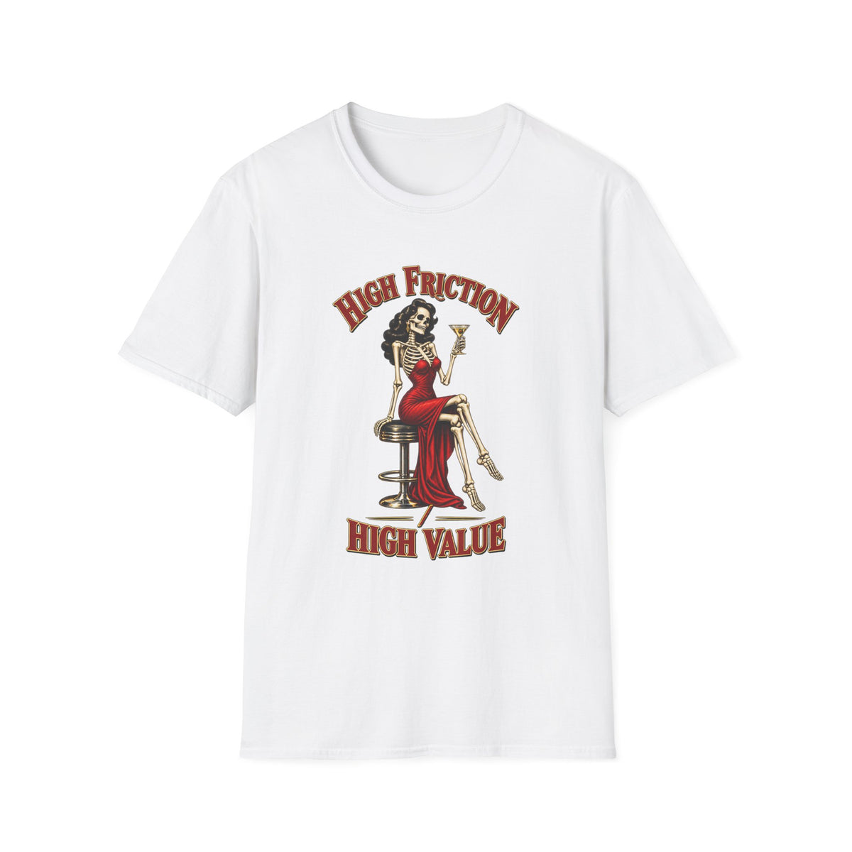 High Friction High Value | Pinup Skeleton Graphic Tee