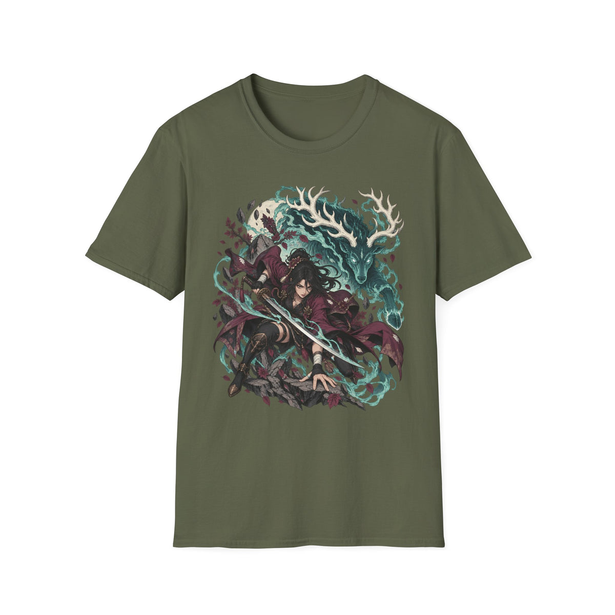 Spirit of the Forest | Fantasy Spirit Samurai T-Shirt