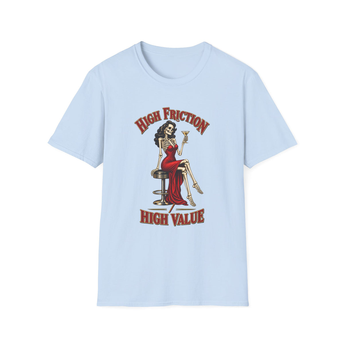 High Friction High Value | Pinup Skeleton Graphic Tee