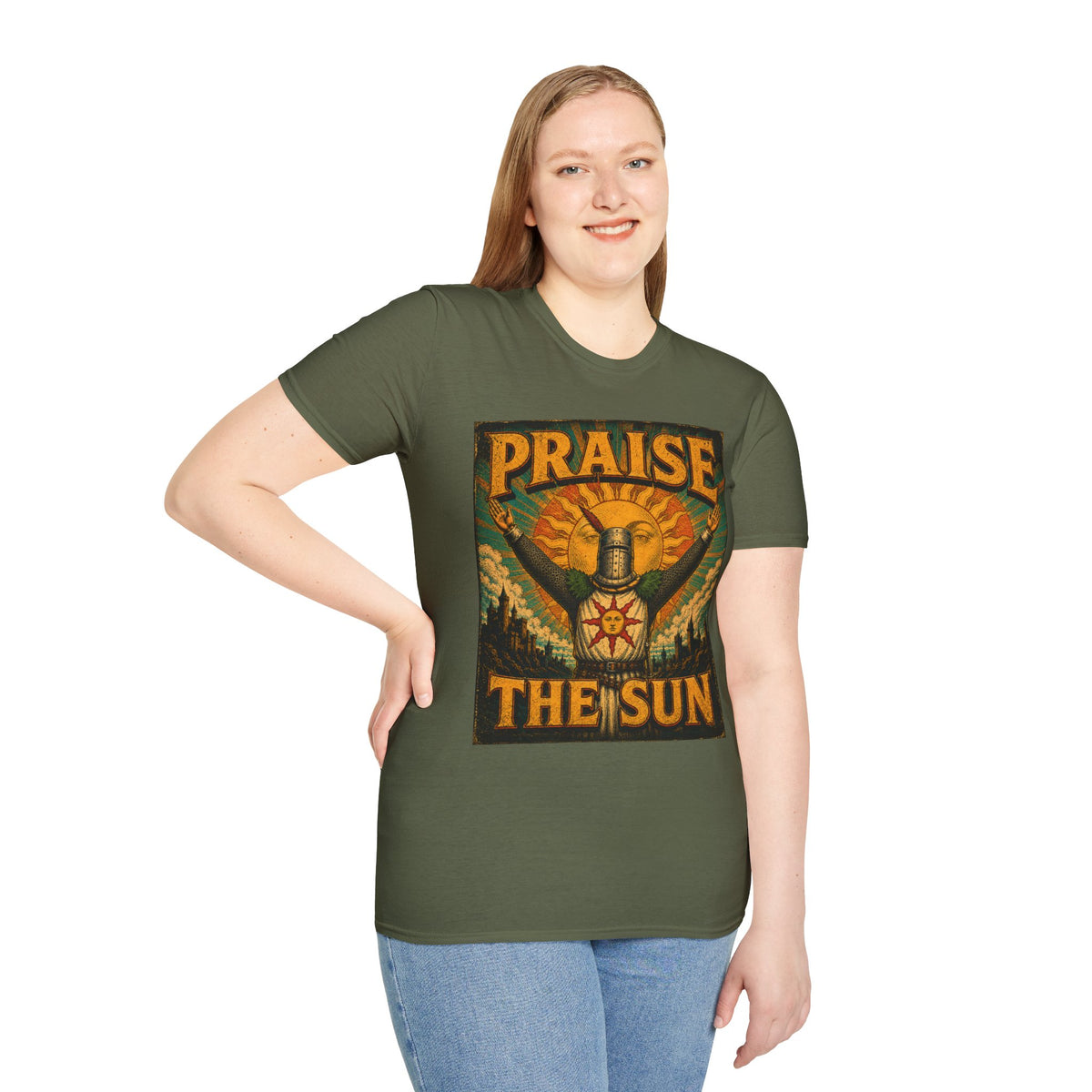 Praise the Sun T-Shirt — Dark Souls-Inspired Gaming Tee