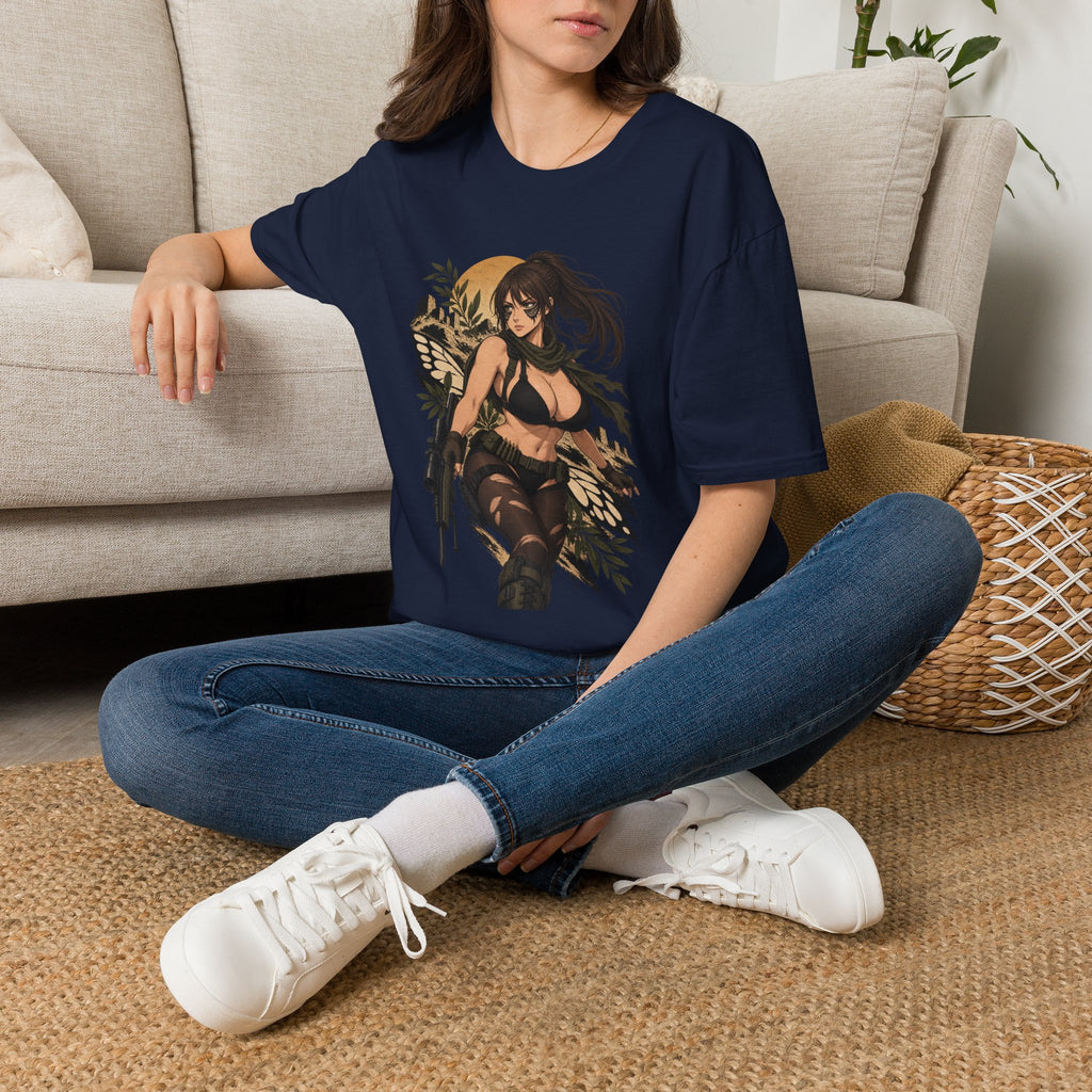 Quiet | Sexy Metal Gear Pin Up Girl | Anime Style Sniper Girl T-Shirt
