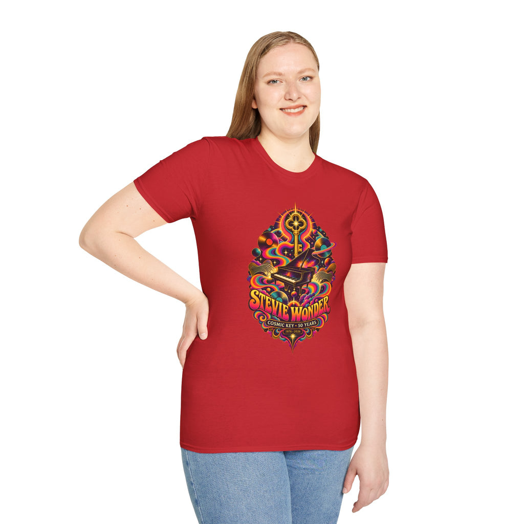 Stevie Wonder Psychedelic Key Songs In The Key of Life T-Shirt