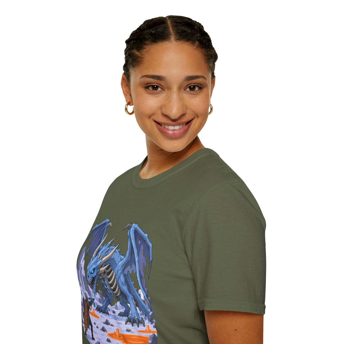 Vorkath Blue Ice Dragon T-Shirt - Fantasy Dragon Graphic Tee