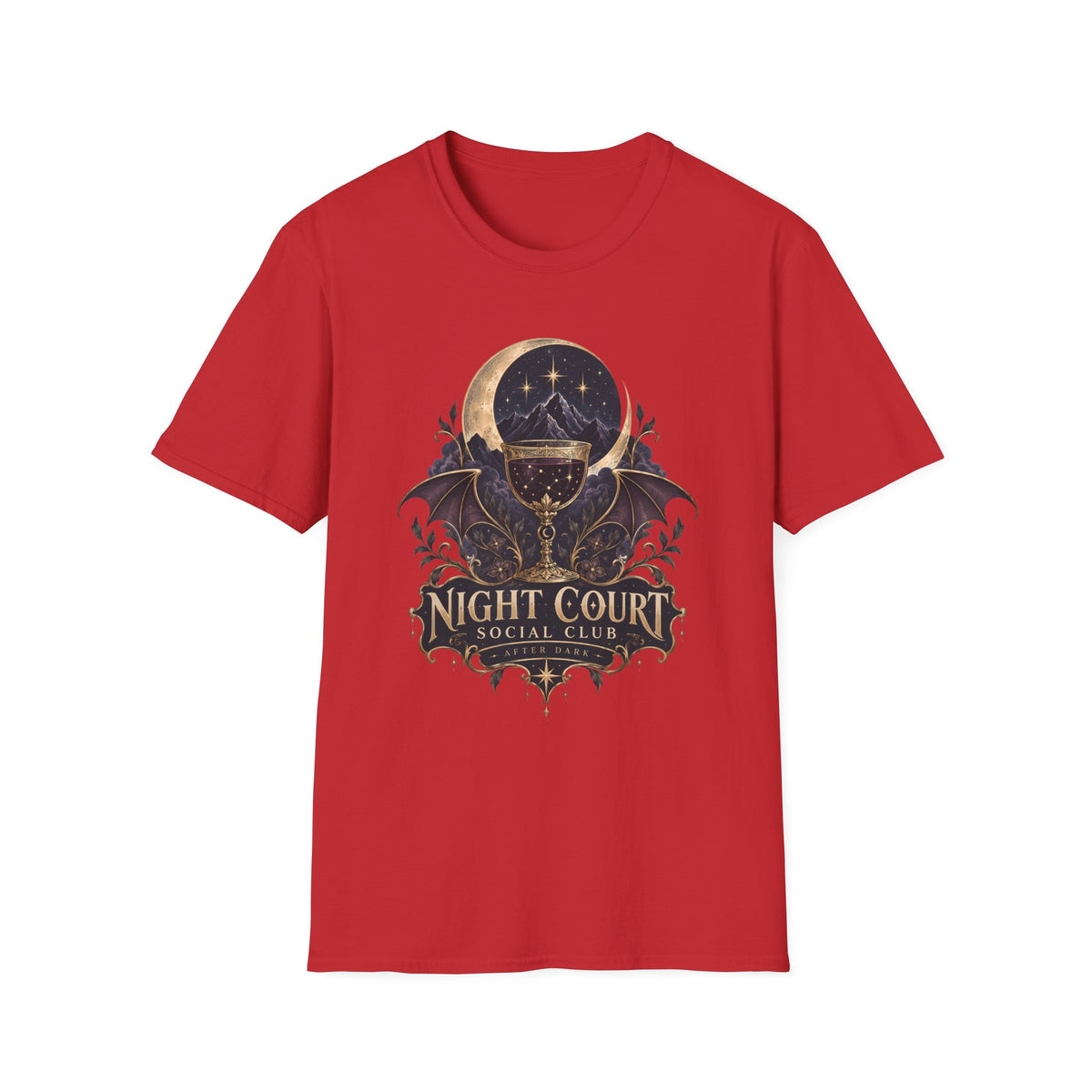 Night Court Social Club | ACOTAR Book Celestial Moon Graphic Shirt