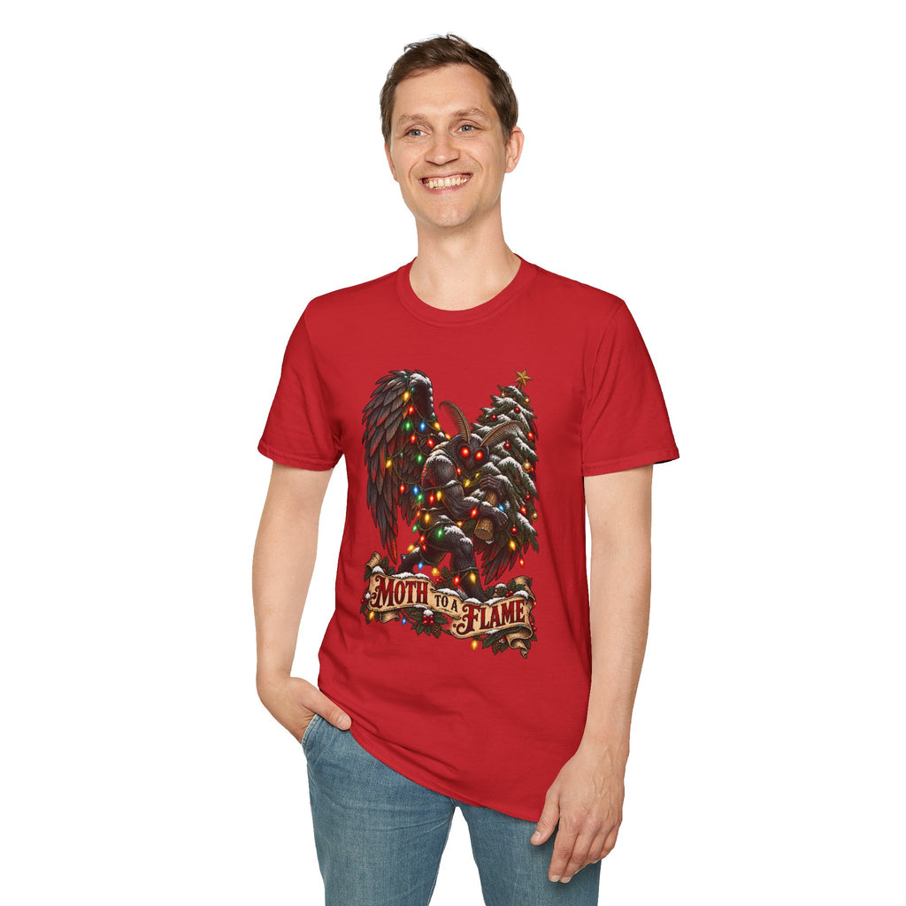 Moth to a Flame | Mothman | Christmas T Shirt