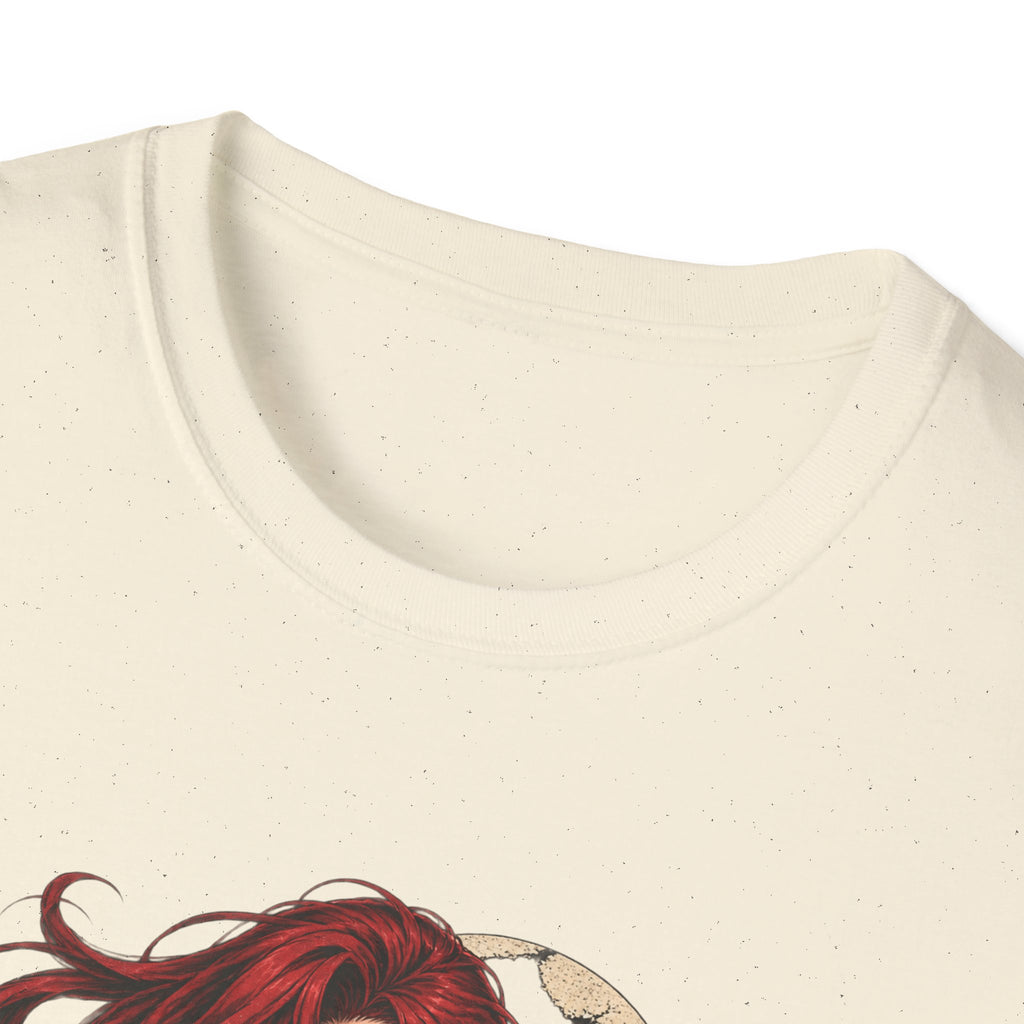 Crimson Dusk | Sexy Gothic Hannya Mask Pin up Woman T-Shirt