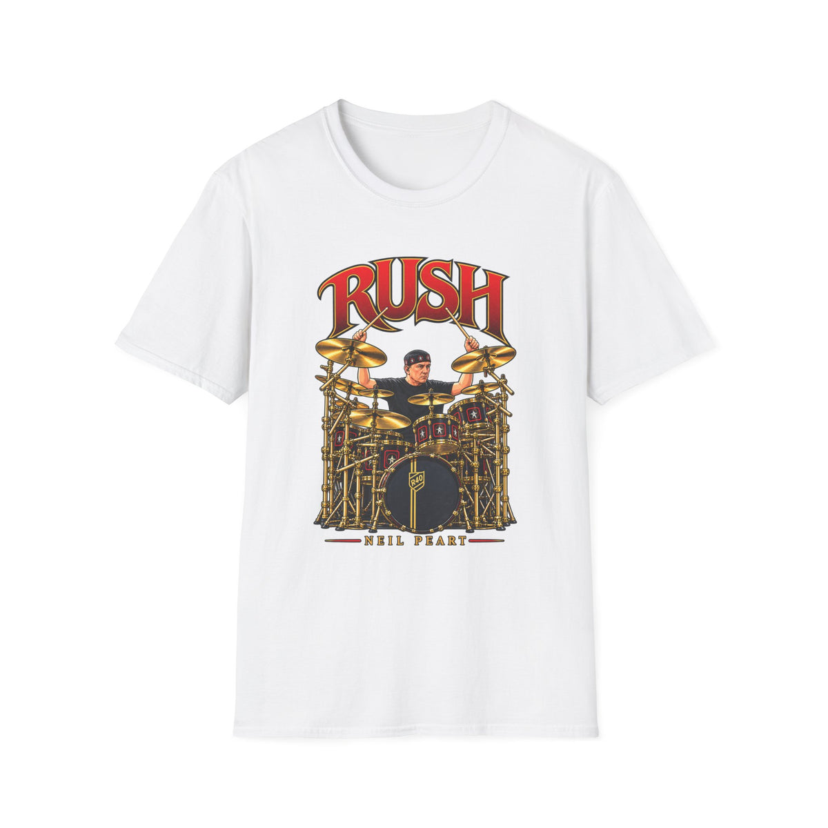 Rush | Neil Peart Drum Solo | Prog Rock Drummer Graphic T-Shirt