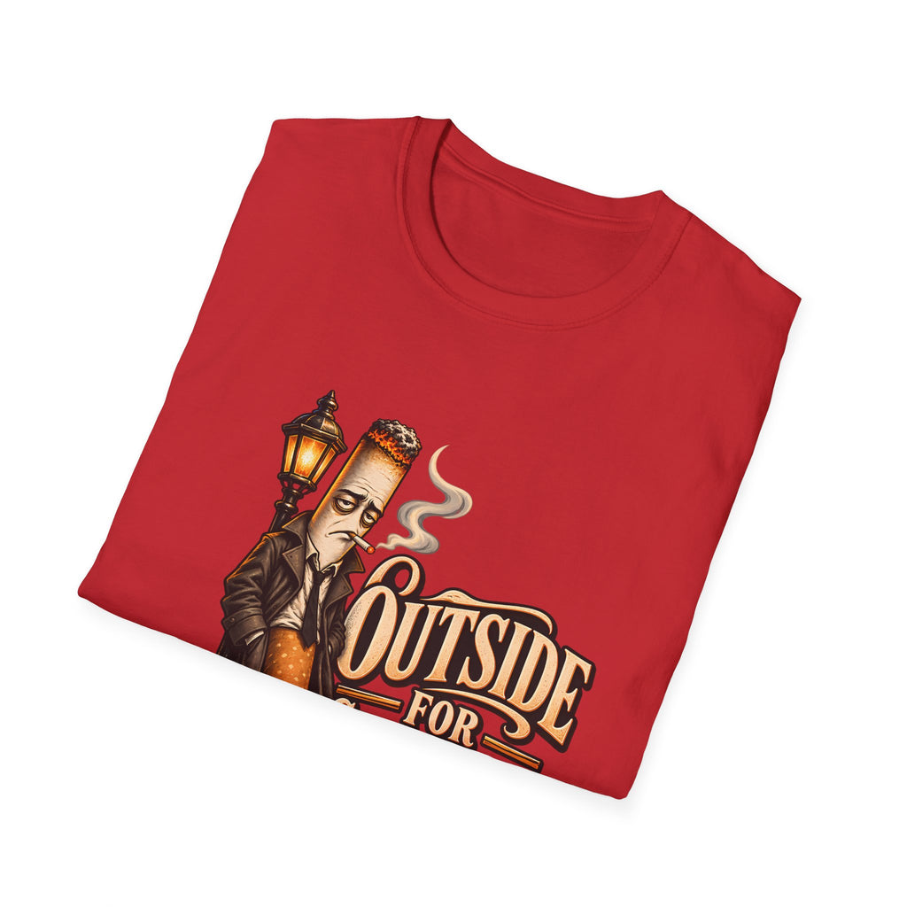 Outside for Character Development | Humorous Vintage Cigarette Graphic