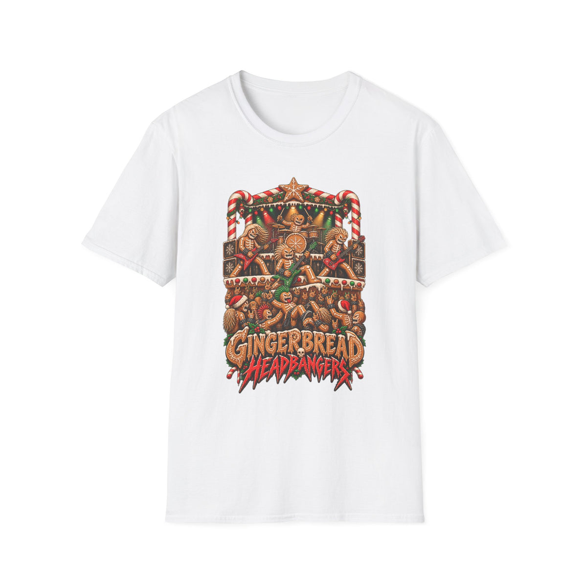 Gingerbread Headbangers | Christmas T-Shirt