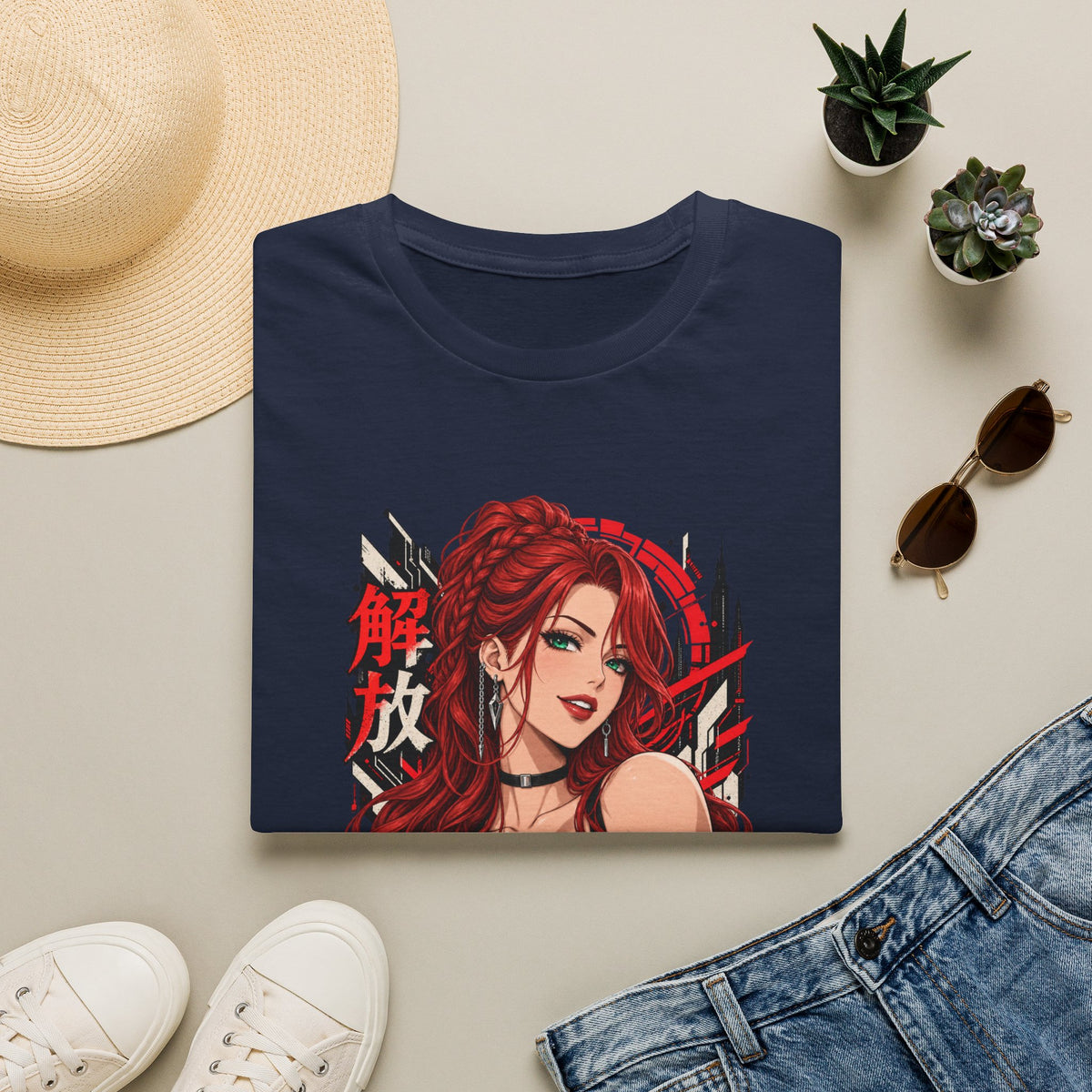 Red Widow | Sexy Anime Pin Up Girl | Waifu T-Shirt