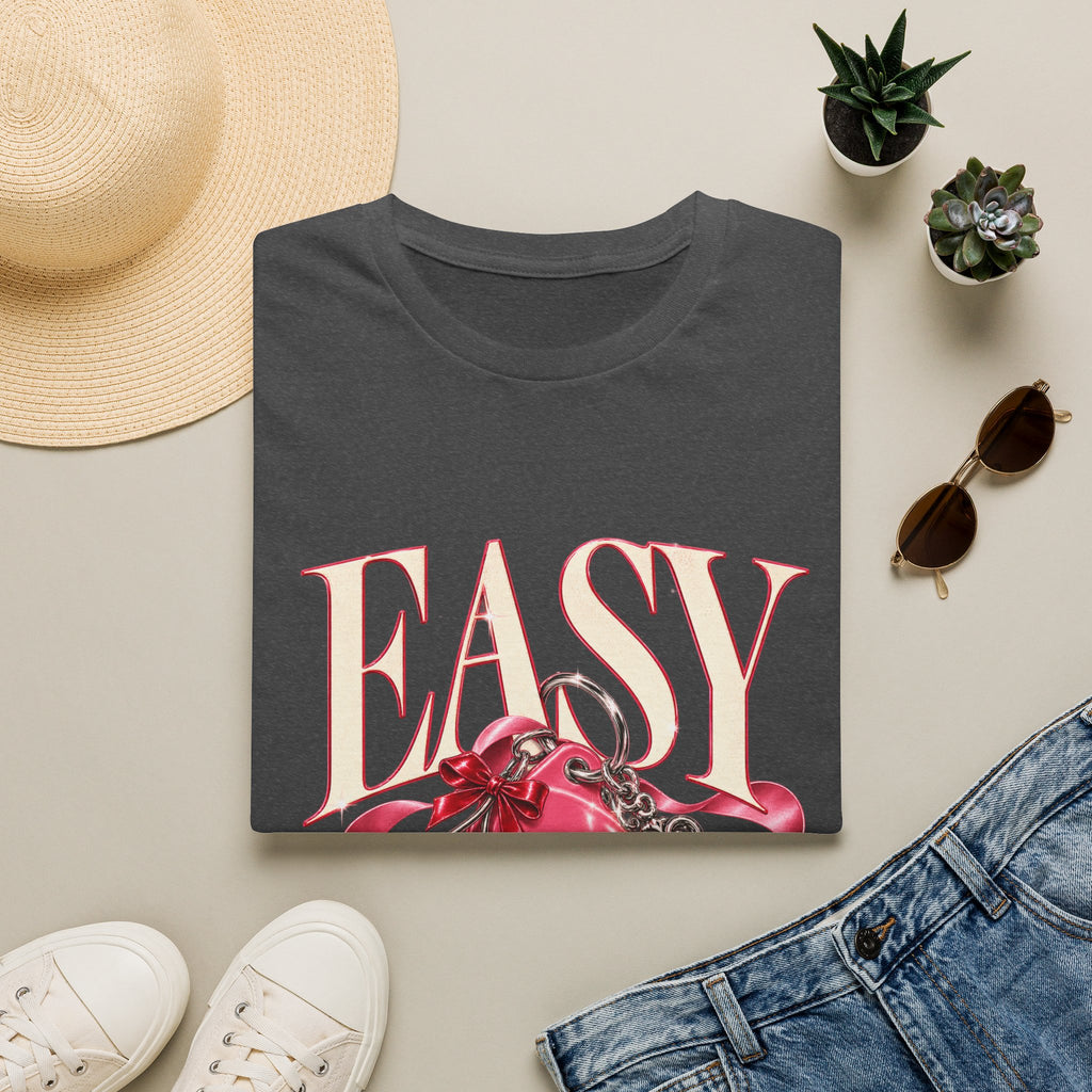 Sugababes | Easy Lockheart Pink Key & Heart Graphic T Shirt