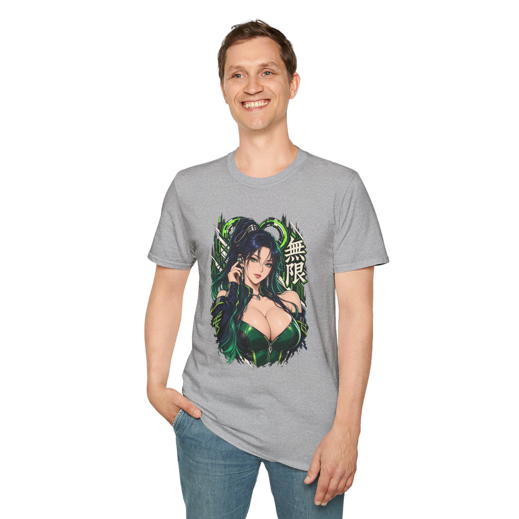 Infinity | Sexy Anime Ninja Pin Up Woman Graphic T-Shirt