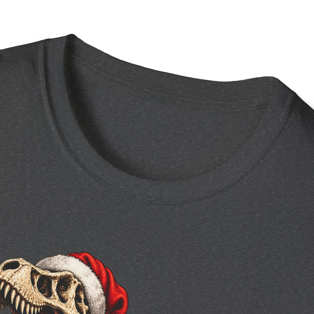 T-Rex Sleigh | Dinosaur Fossil Christmas T‑Shirt
