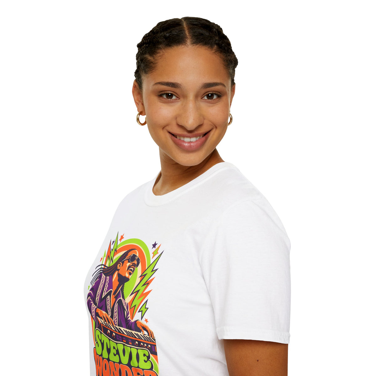 Retro Music Legend Stevie Wonder Graphic Tee