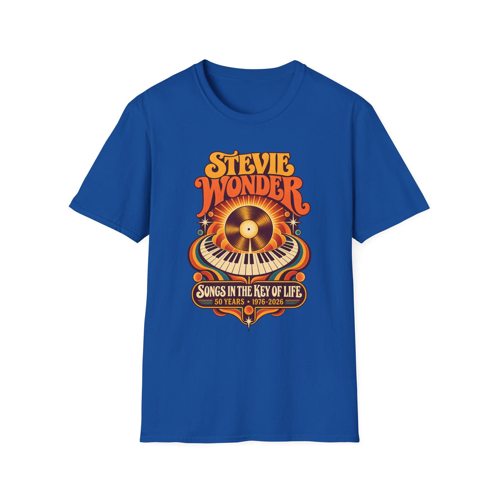Stevie Wonder Retro Vinyl Tee - Songs In The Key Of Life Graphic T-Shirt