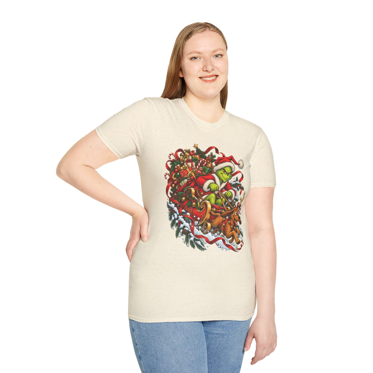 Grinch & Max Sleigh Ride | Funny Christmas T Shirt