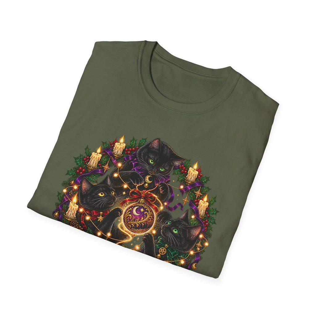Festive Mischief | Cat Lover Christmas Holiday T-Shirt