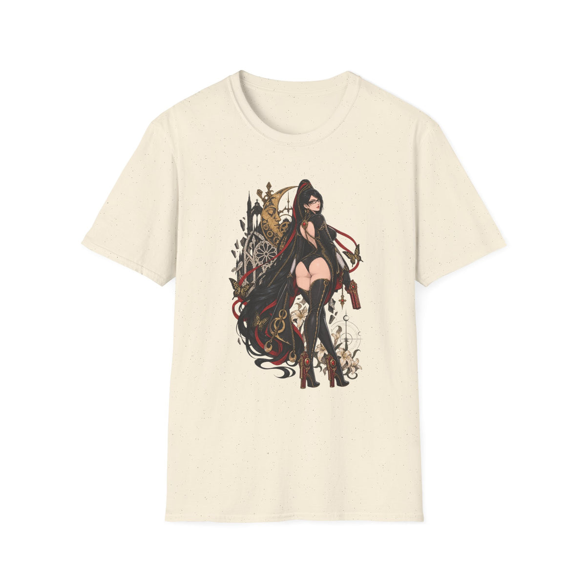 Bayonetta | Sexy Videogame Pin Up Girl | Back view Graphic Shirt