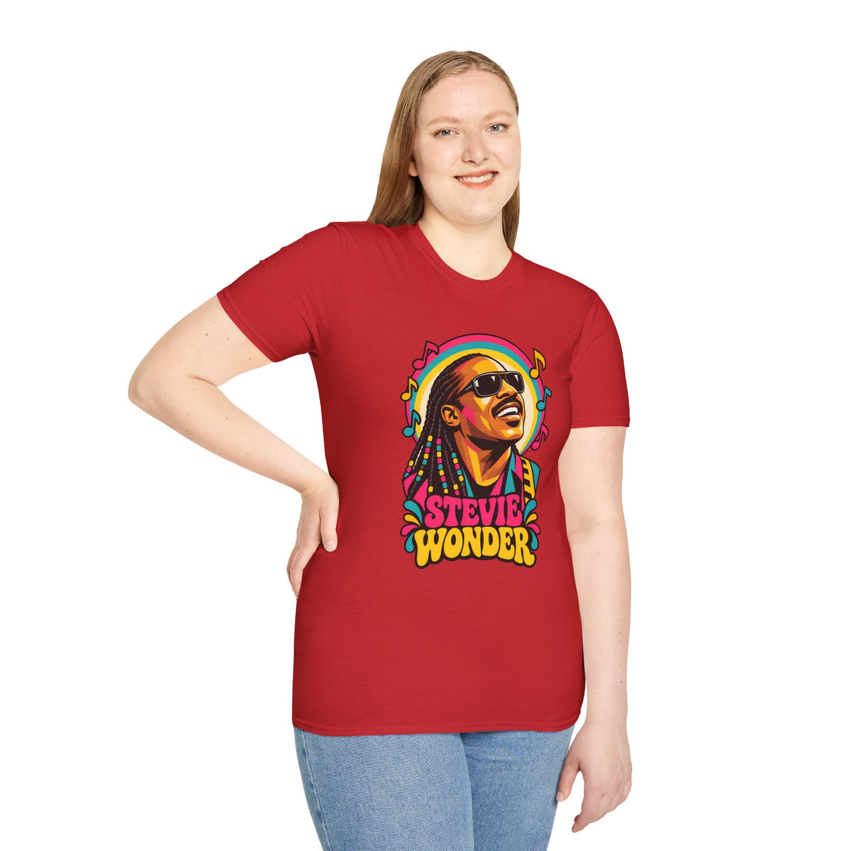 Stevie Wonder Life in Colour Music Legend Portrait T-Shirt