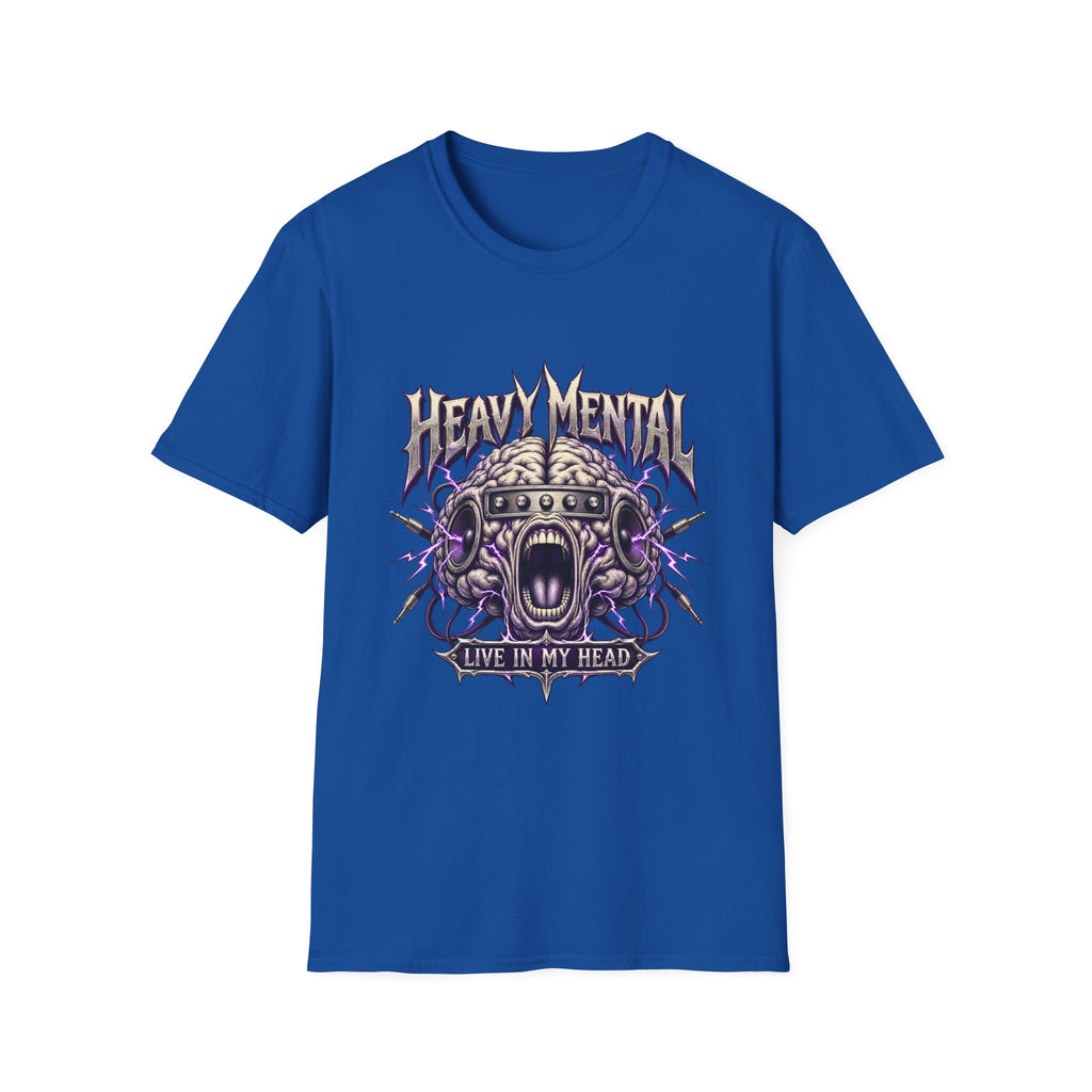 Heavy Mental T-Shirt | Live In My Head' Metal Graphic Tee