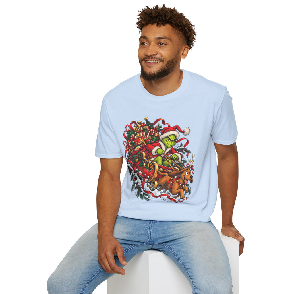 Grinch & Max Sleigh Ride | Funny Christmas T Shirt
