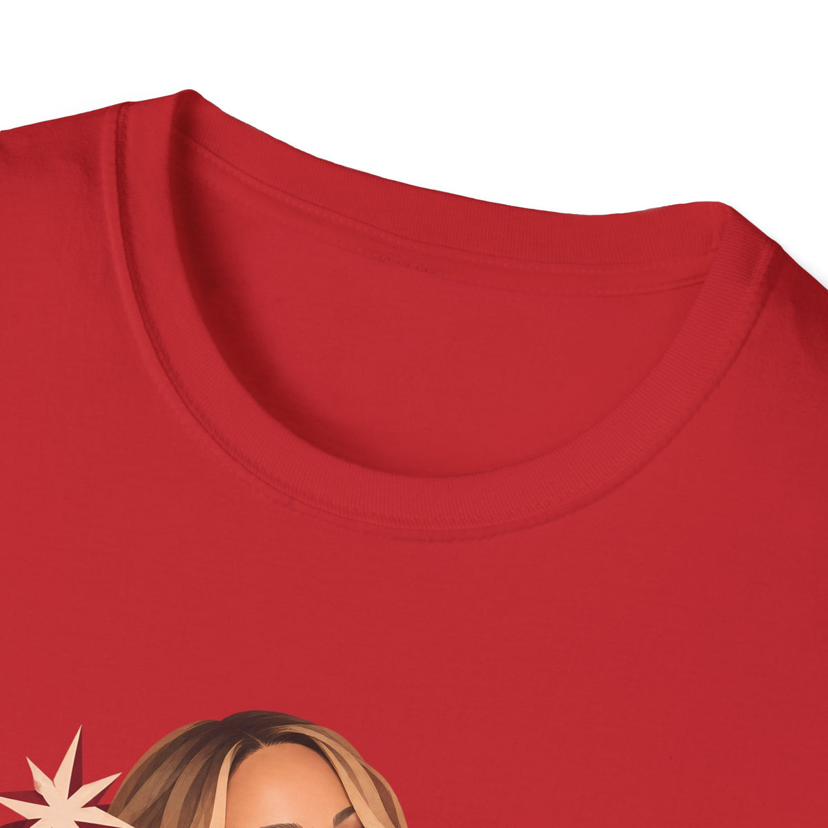 Mariah Carey | Holiday Diva Graphic Tee | Retro Red Star Portrait