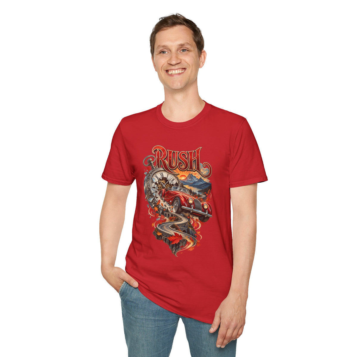 Rush | Prog Band | Red Barchetta | Graphic T-Shirt