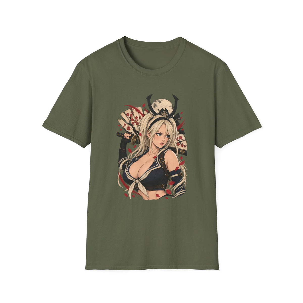Babydoll | Samurai Anime Sexy Pin Up Girl Graphic T-Shirt
