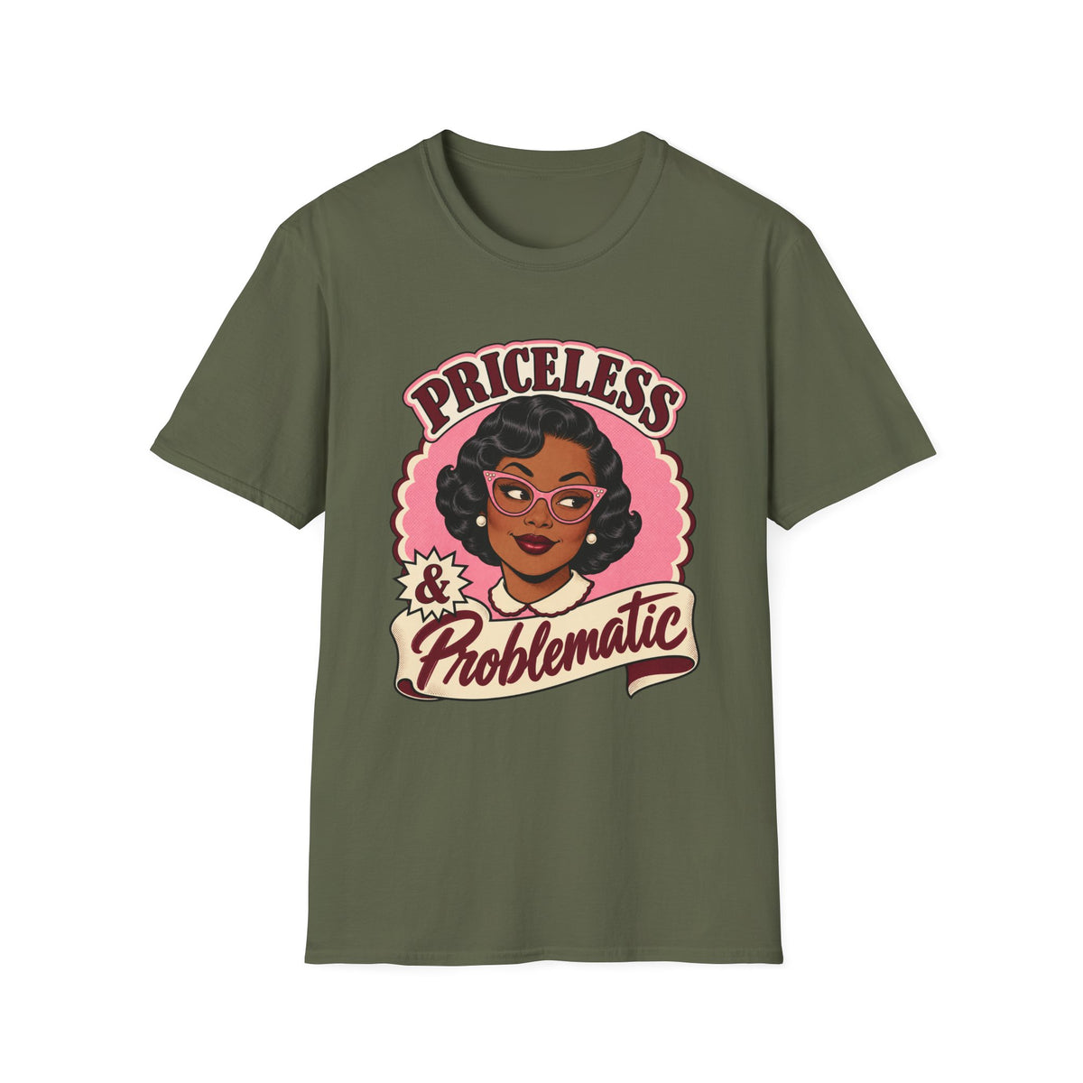 Priceless & Problematic Retro Portrait Tee