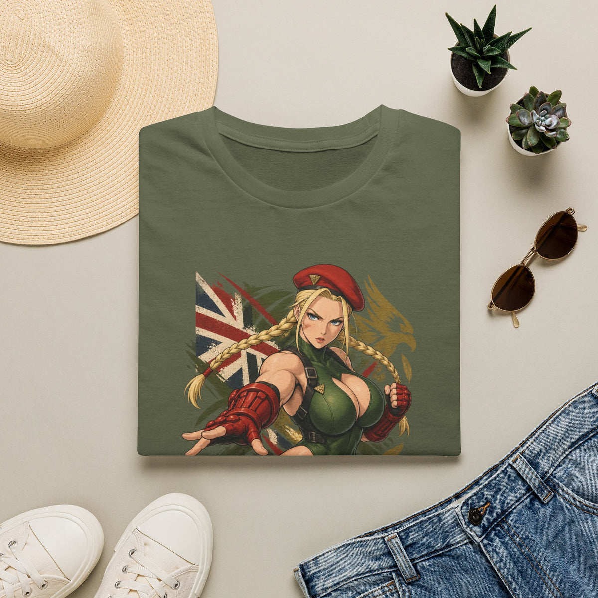 Street Fighter Cammy | Sexy Pin Up Style Graphic Cammy Shirt