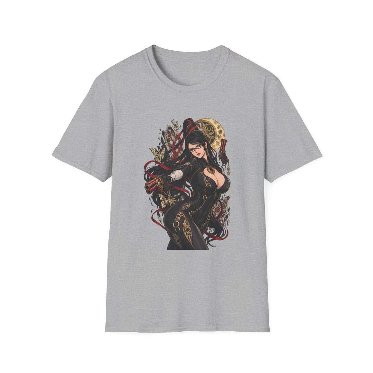 Bayonetta | Sexy Gothic Gaming Anime Pin Up Girl | Gothic Sorceress T-Shirt