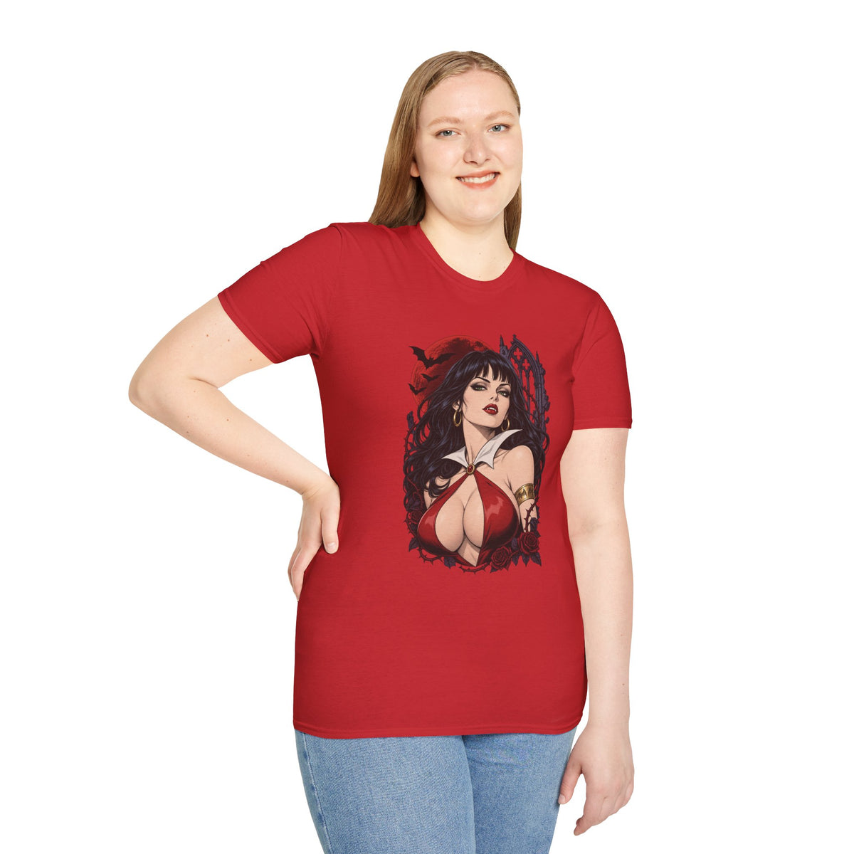 Vampirella | Sexy Halloween Vampire Pin Up Girl Sorceress Graphic T-Shirt