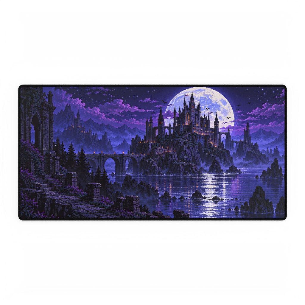 Gothic Moonlit Castle | Large Fantasy Gaming Mouse Pad