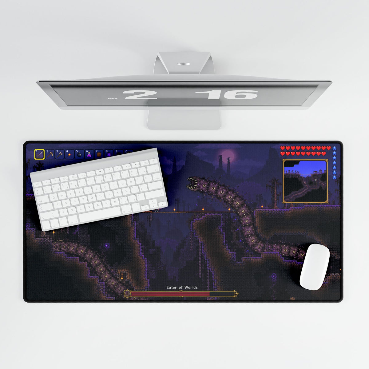 Terraria Desk Mat | Boss Scene