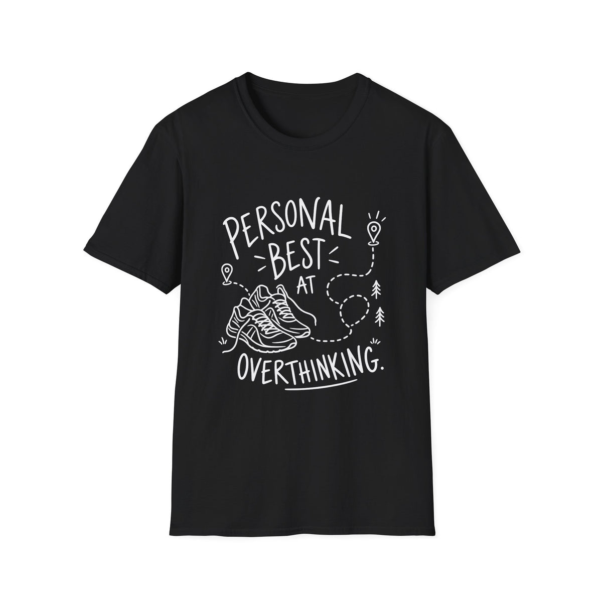 Runner Gift | Personal Best at Overthinking | Graphic Tee
