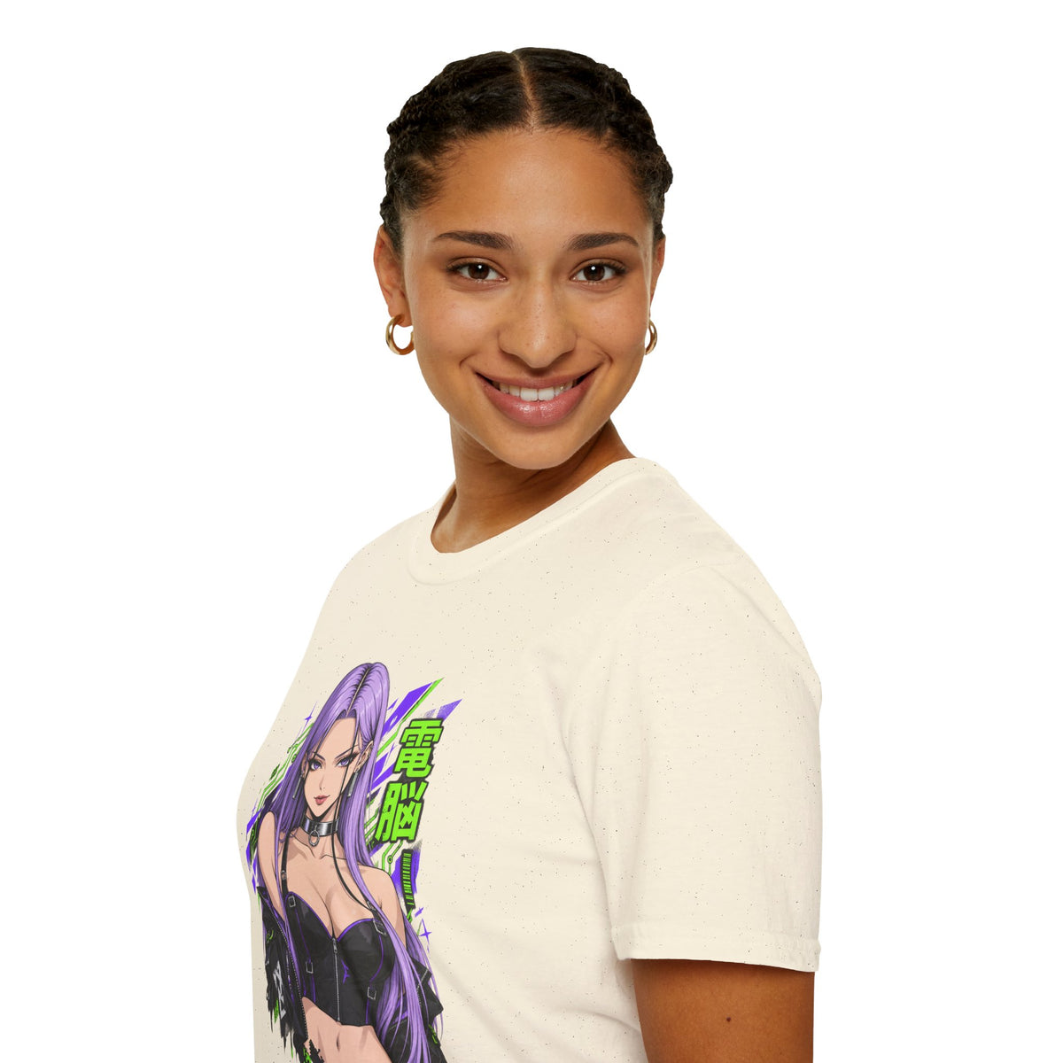 Violet | Anime Cyber Sexy Pin Up Girl T-Shirt