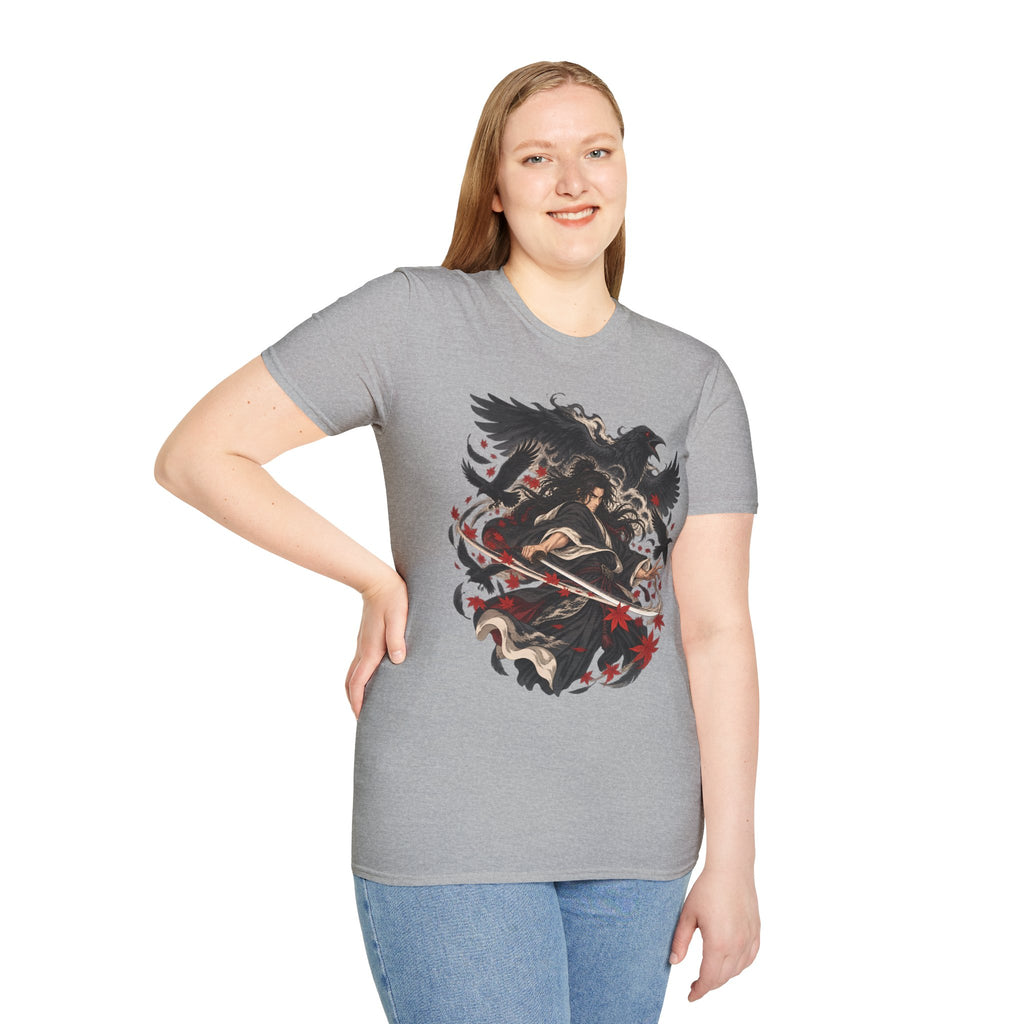 Raven Master | Japanese Samurai | Dark Fantasy T-Shirt