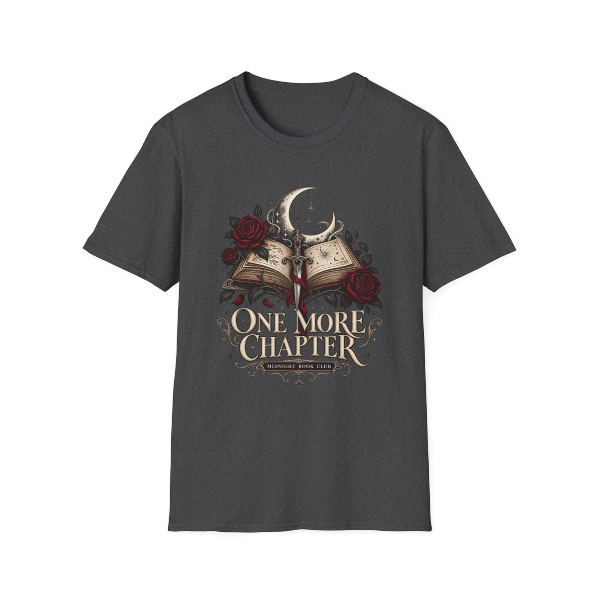 Book Club | One More Chapter | Gothic | Moon & Roses Reader Shirt