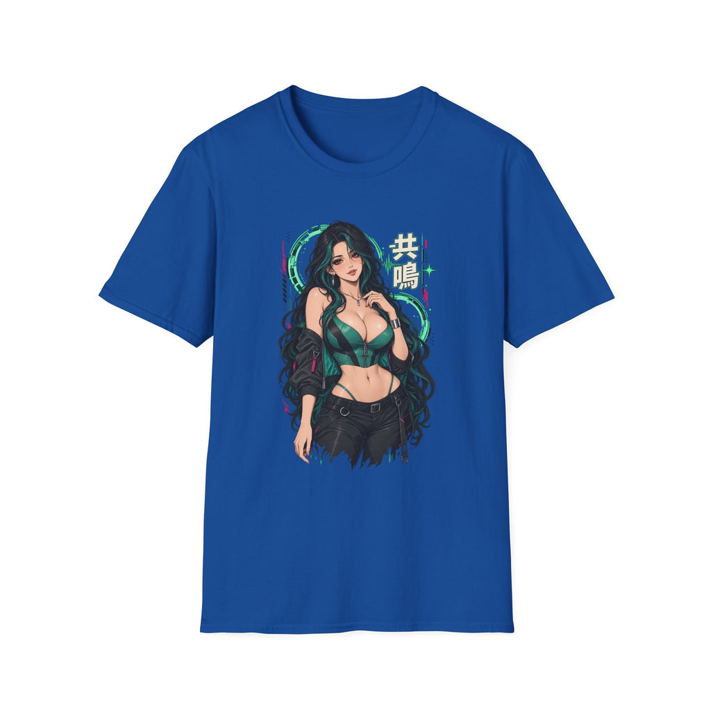 Jade | Sexy Anime Pin Up Girl | Waifu Graphic T‑Shirt
