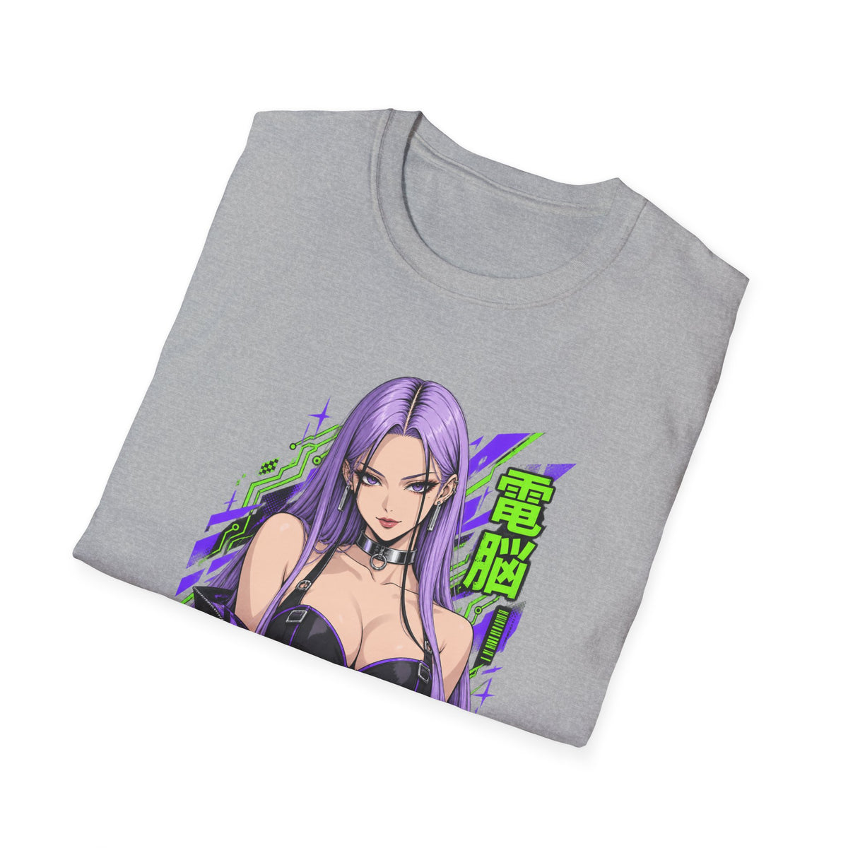 Violet | Anime Cyber Sexy Pin Up Girl T-Shirt