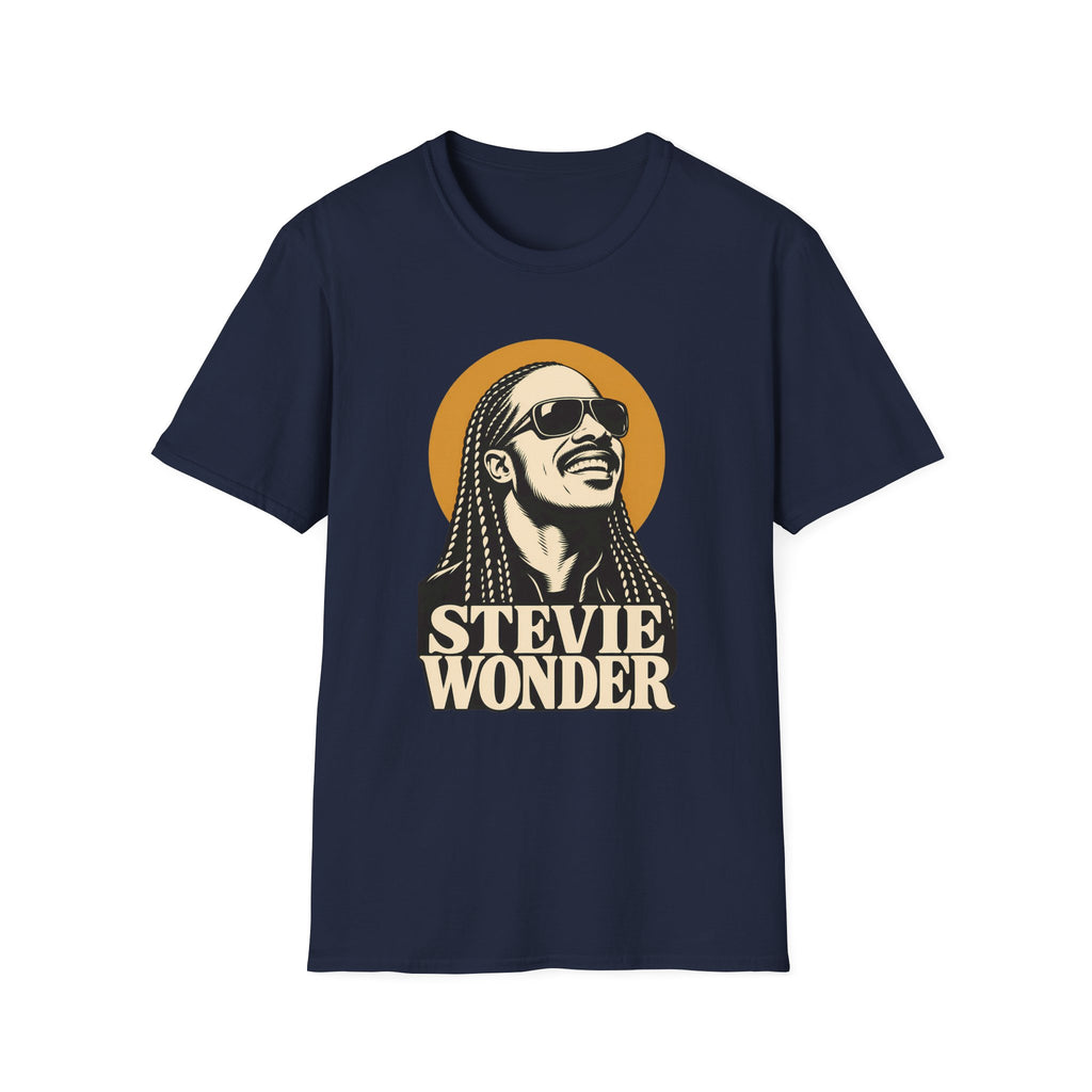 Stevie Wonder Graphic T-Shirt - Retro Soul Music Tee