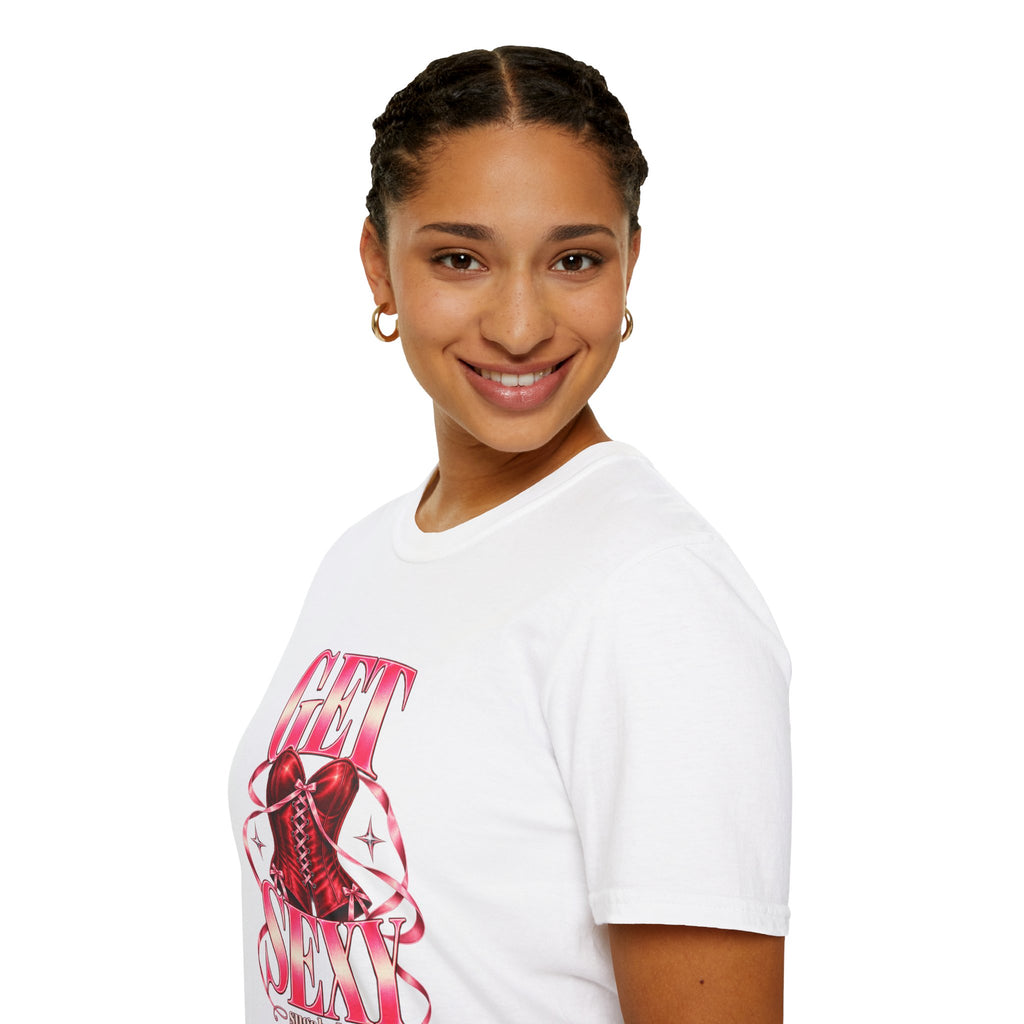 Get Sexy | Sugababes | Corset Retro Pink Y2K Vibe Graphic T Shirt