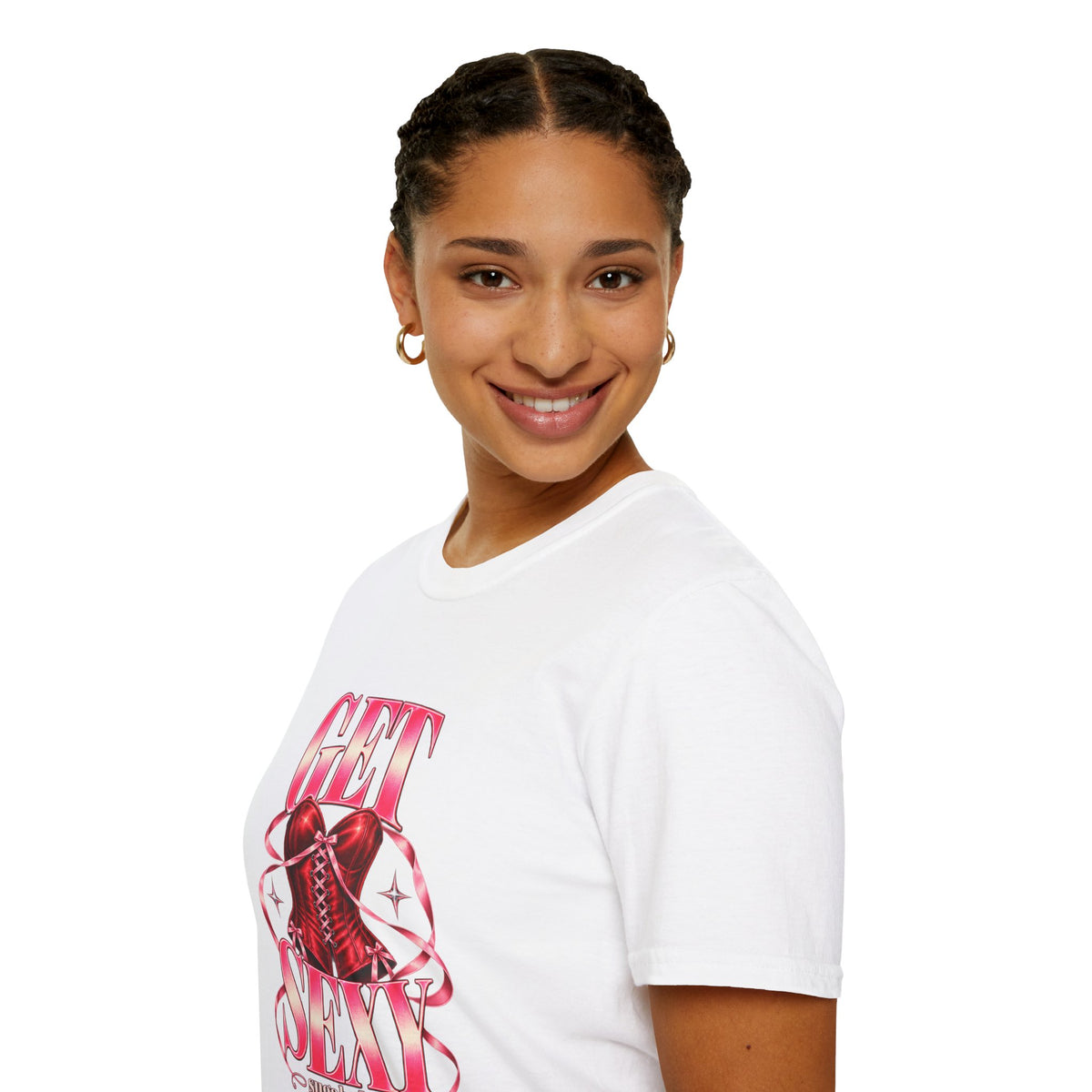 Get Sexy | Sugababes | Corset Retro Pink Y2K Vibe Graphic T Shirt