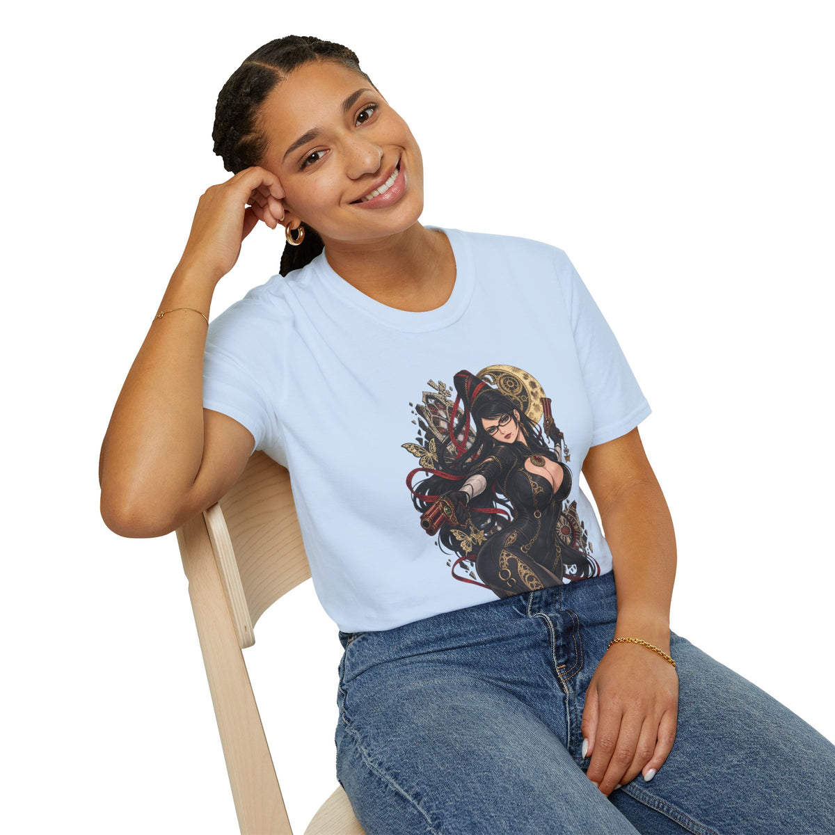 Bayonetta | Sexy Gothic Gaming Anime Pin Up Girl | Gothic Sorceress T-Shirt