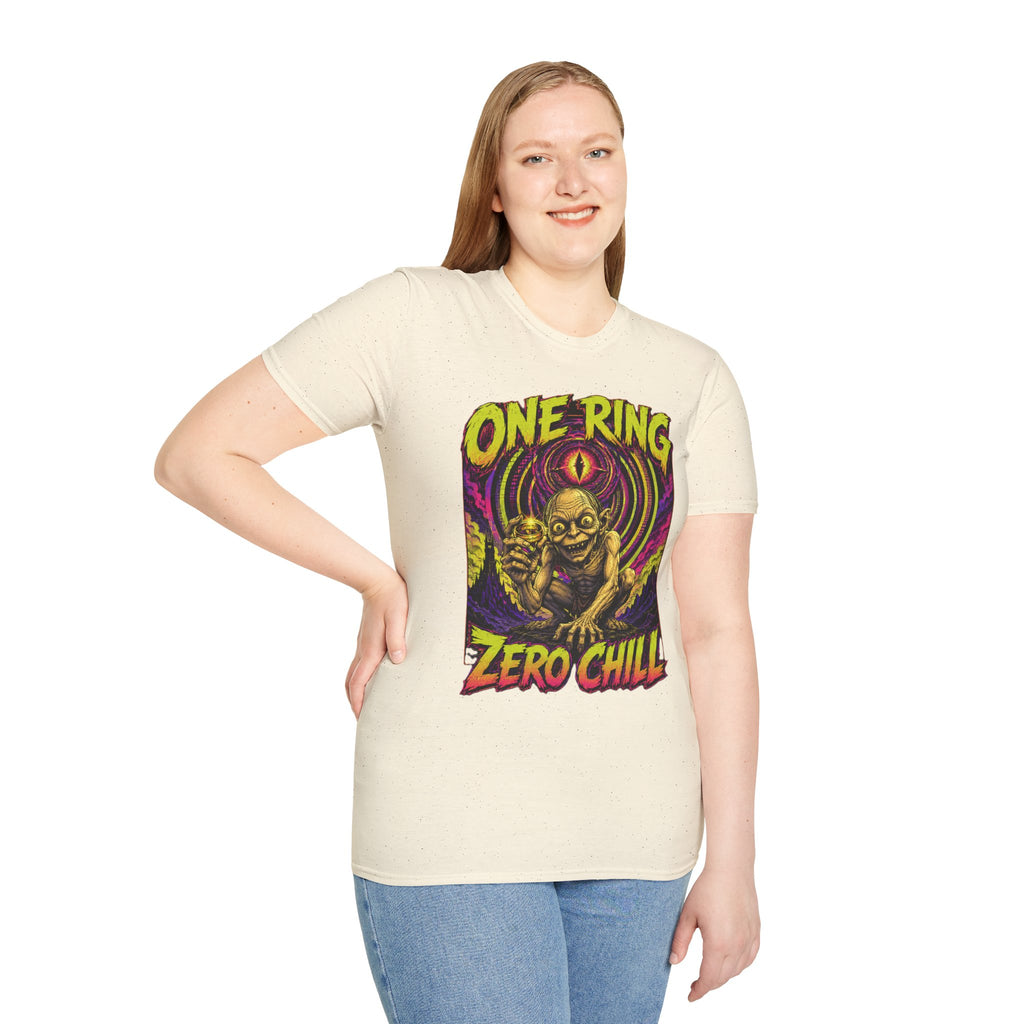 One Ring Zero Chill T-Shirt — Gollum Fantasy Horror Graphic Tee